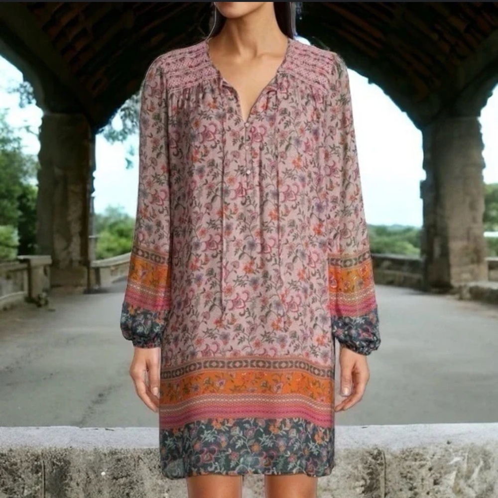 Johnny Was Maha Mini Shift Dress Size XS